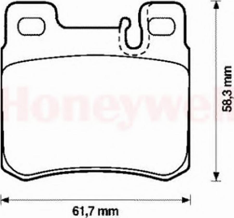 BENDIX 571435B - Kit de plaquettes de frein, frein à disque cwaw.fr