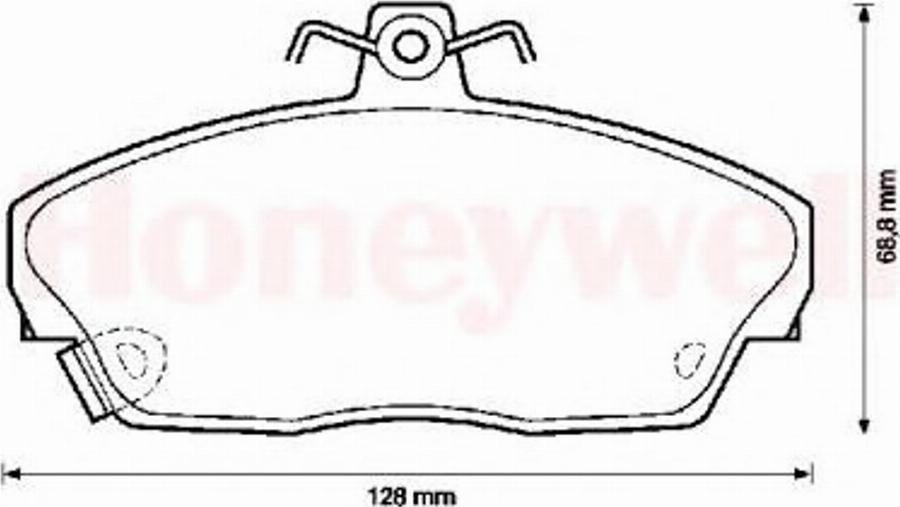 BENDIX 571438B - Kit de plaquettes de frein, frein à disque cwaw.fr