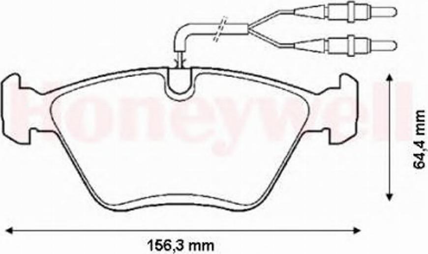 BENDIX 571420B - Kit de plaquettes de frein, frein à disque cwaw.fr