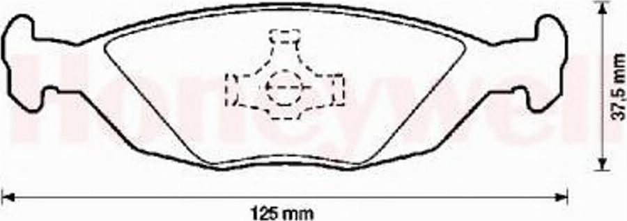 BENDIX 571428B - Kit de plaquettes de frein, frein à disque cwaw.fr