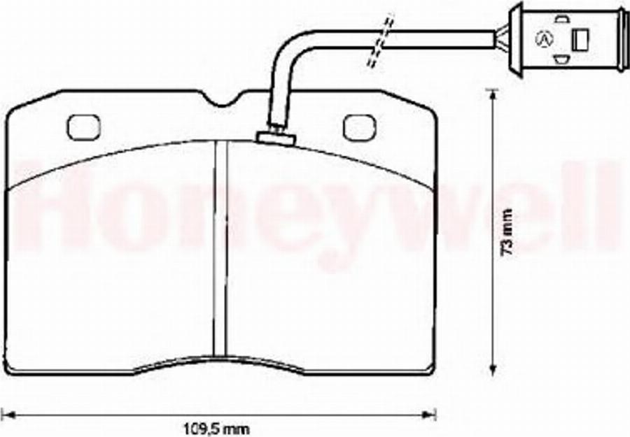 BENDIX 571422B - Kit de plaquettes de frein, frein à disque cwaw.fr