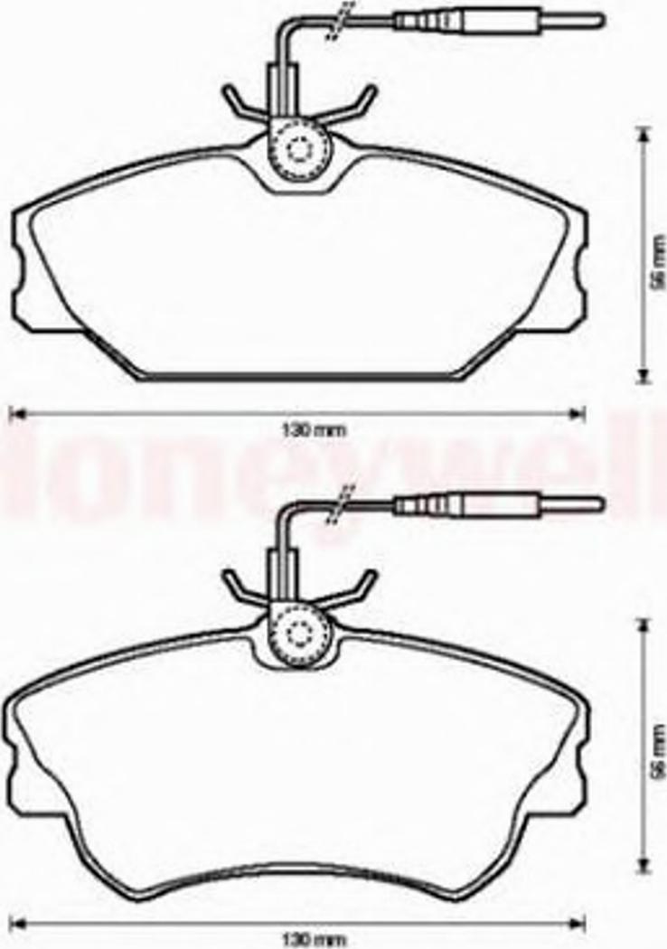 BENDIX 571476B - Kit de plaquettes de frein, frein à disque cwaw.fr