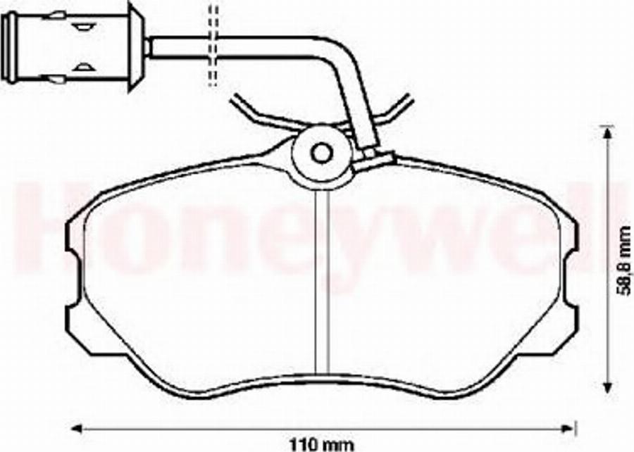 BENDIX 571471B - Kit de plaquettes de frein, frein à disque cwaw.fr