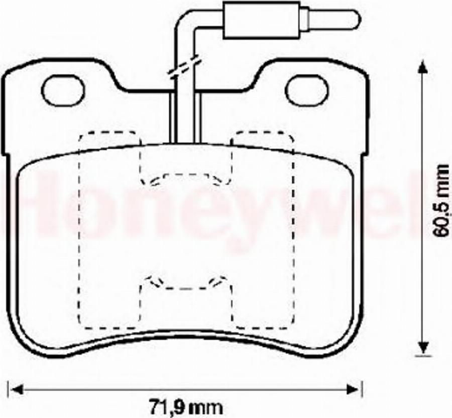 BENDIX 571473X - Kit de plaquettes de frein, frein à disque cwaw.fr