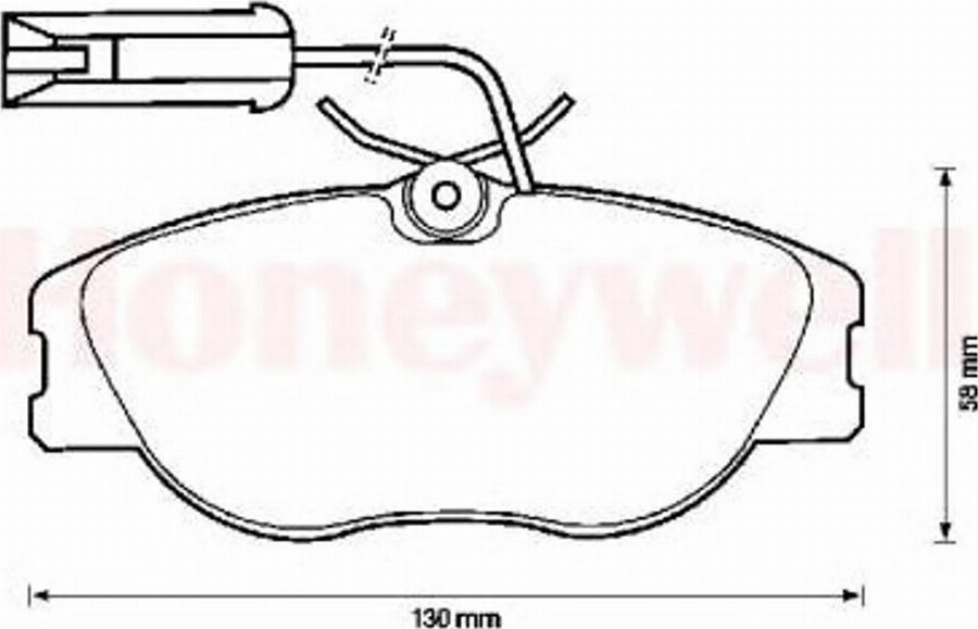 BENDIX 571472B - Kit de plaquettes de frein, frein à disque cwaw.fr