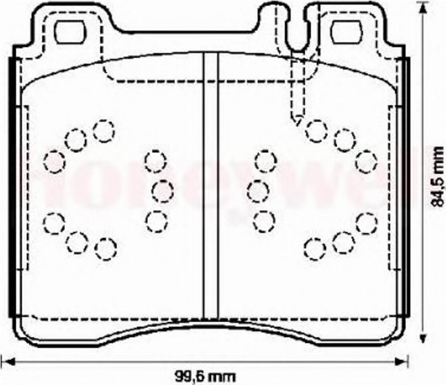 BENDIX 571477B - Kit de plaquettes de frein, frein à disque cwaw.fr