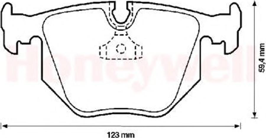 BENDIX 571545B - Kit de plaquettes de frein, frein à disque cwaw.fr