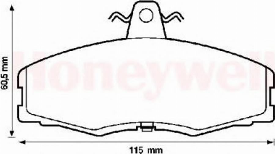 BENDIX 571540B - Kit de plaquettes de frein, frein à disque cwaw.fr