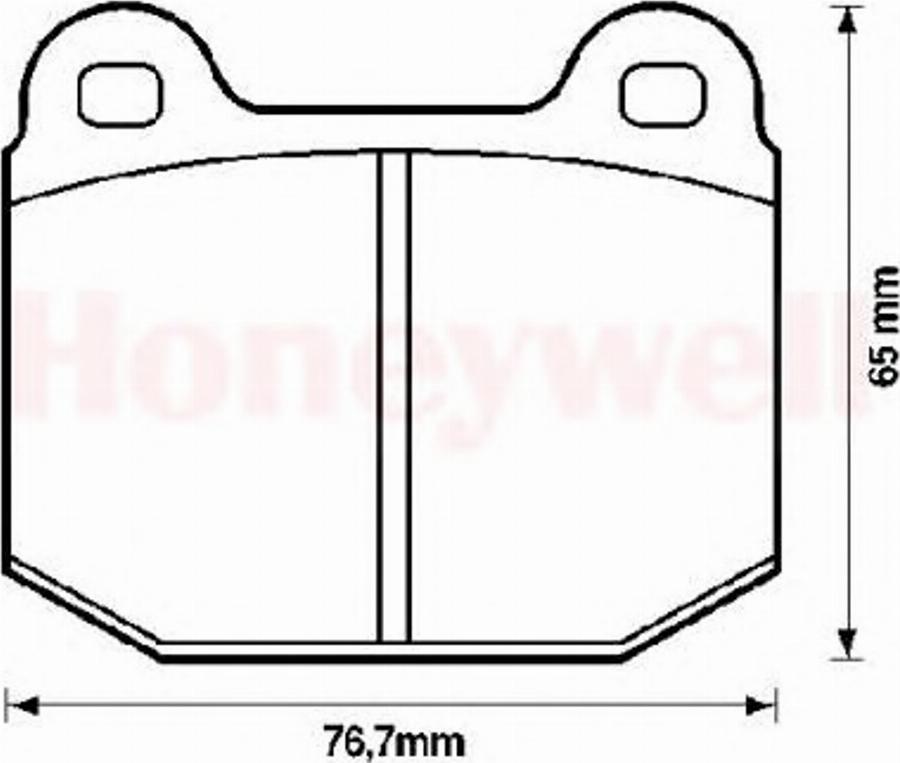 BENDIX 571543B - Kit de plaquettes de frein, frein à disque cwaw.fr