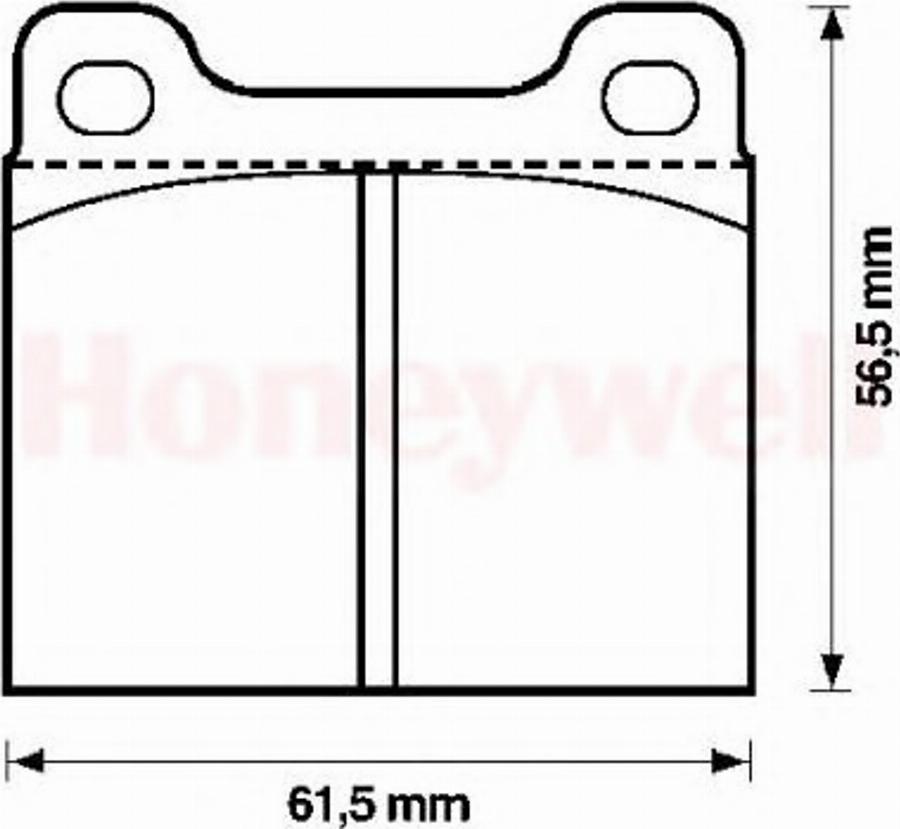 BENDIX 571554B - Kit de plaquettes de frein, frein à disque cwaw.fr