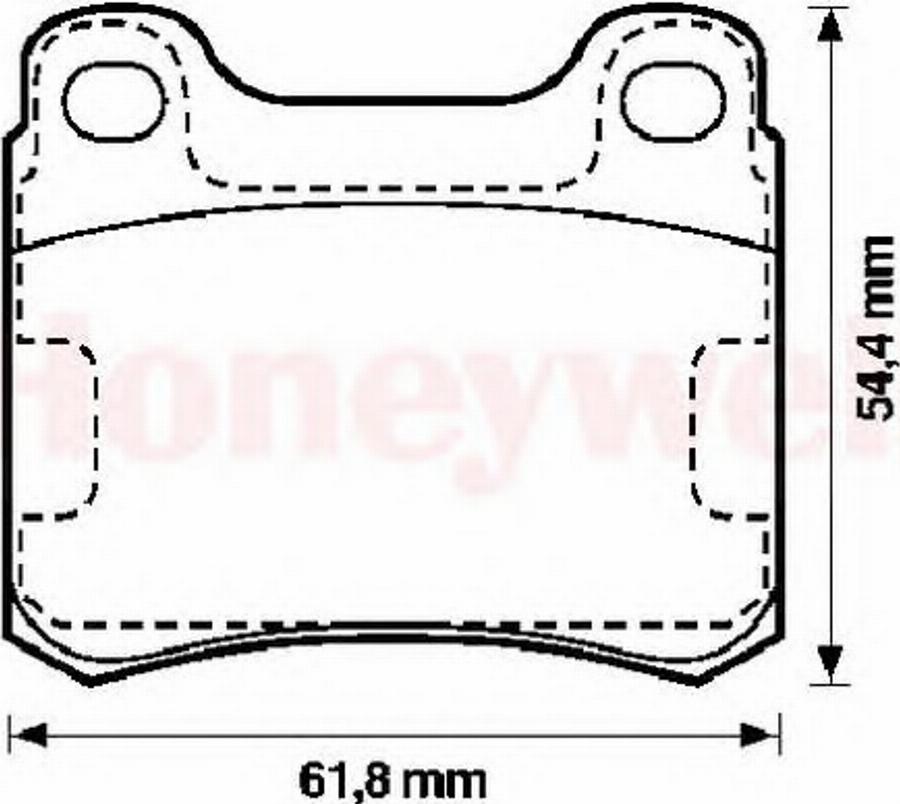 BENDIX 571556B - Kit de plaquettes de frein, frein à disque cwaw.fr