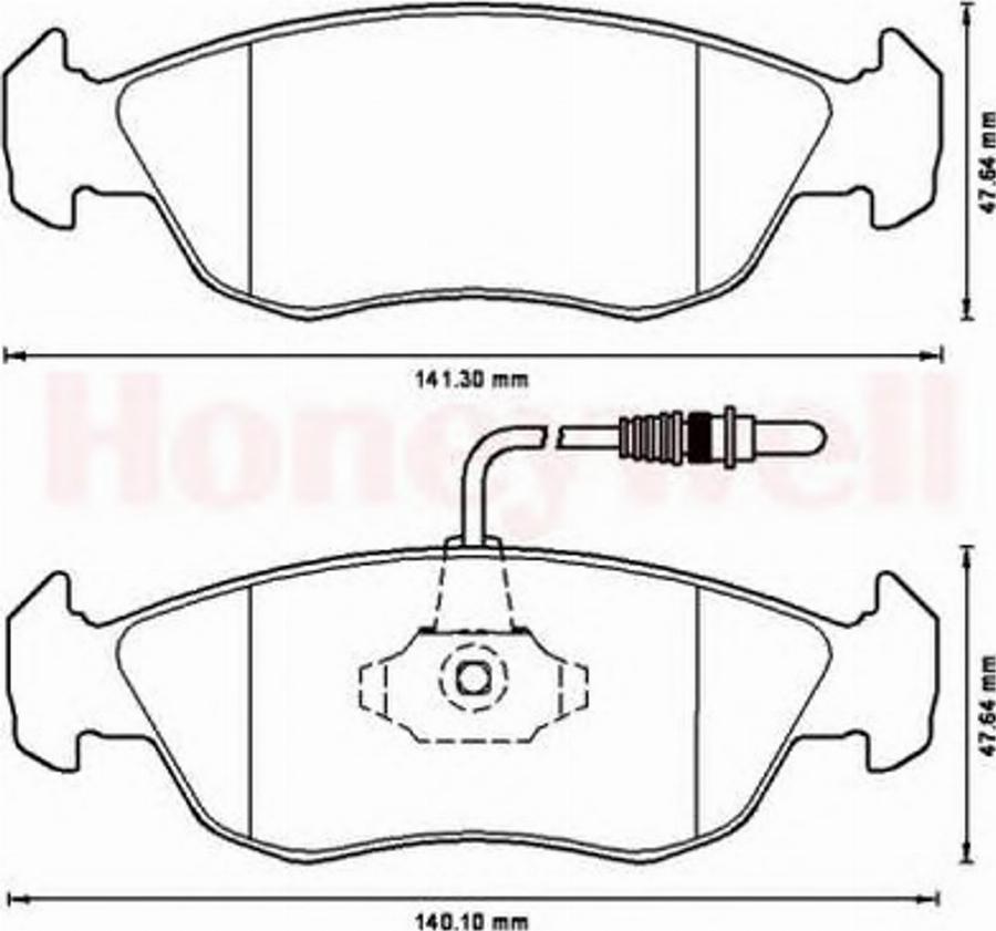 BENDIX 571509B - Kit de plaquettes de frein, frein à disque cwaw.fr