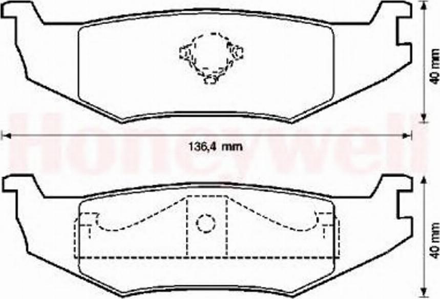 BENDIX 571516B - Kit de plaquettes de frein, frein à disque cwaw.fr