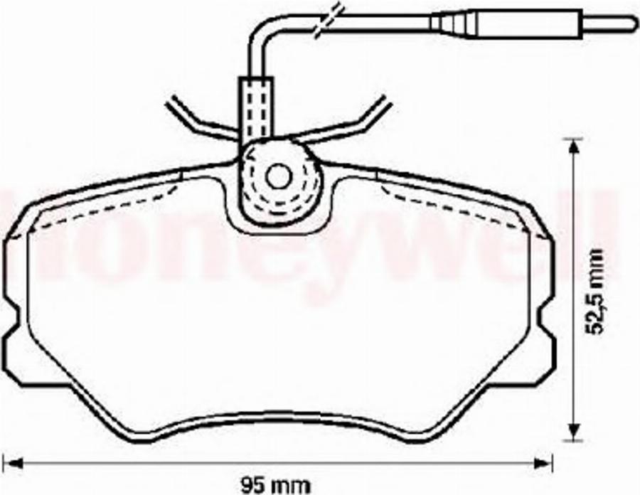 BENDIX 571510B - Kit de plaquettes de frein, frein à disque cwaw.fr