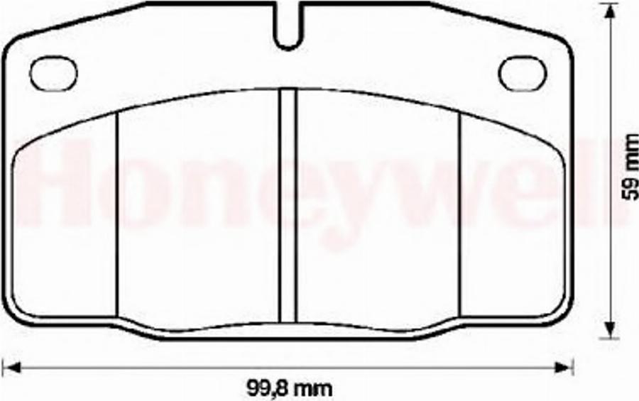 BENDIX 571539B - Kit de plaquettes de frein, frein à disque cwaw.fr