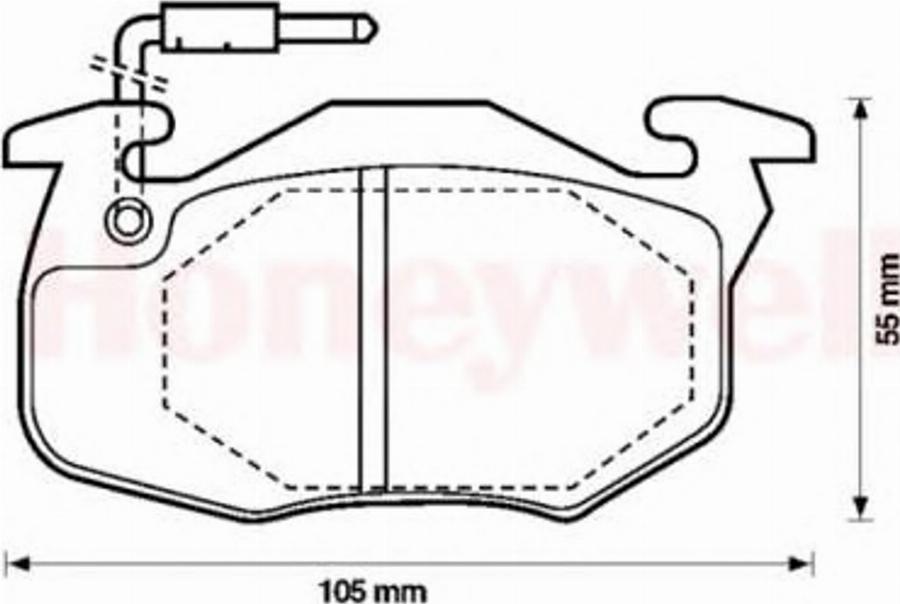 BENDIX 571524 B - Kit de plaquettes de frein, frein à disque cwaw.fr