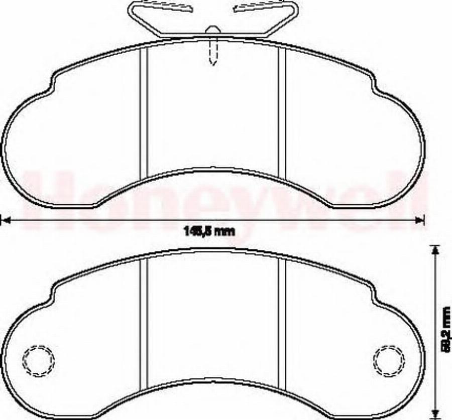 BENDIX 571521B - Kit de plaquettes de frein, frein à disque cwaw.fr