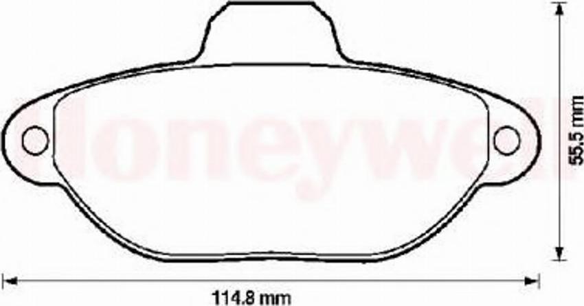 BENDIX 571528B - Kit de plaquettes de frein, frein à disque cwaw.fr