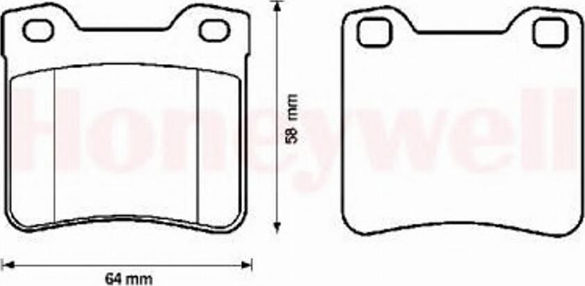 BENDIX 571899B - Kit de plaquettes de frein, frein à disque cwaw.fr