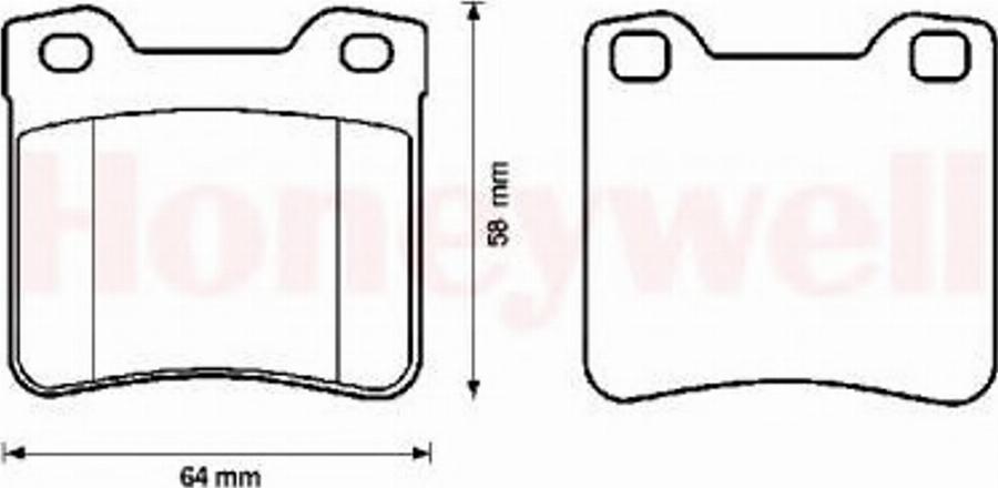 BENDIX 571899X - Kit de plaquettes de frein, frein à disque cwaw.fr