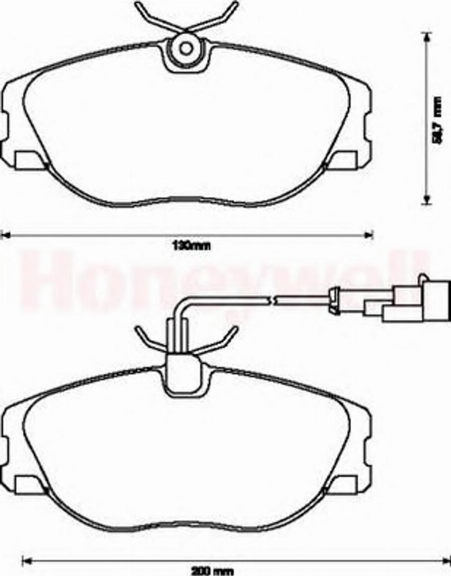 BENDIX 571894B - Kit de plaquettes de frein, frein à disque cwaw.fr