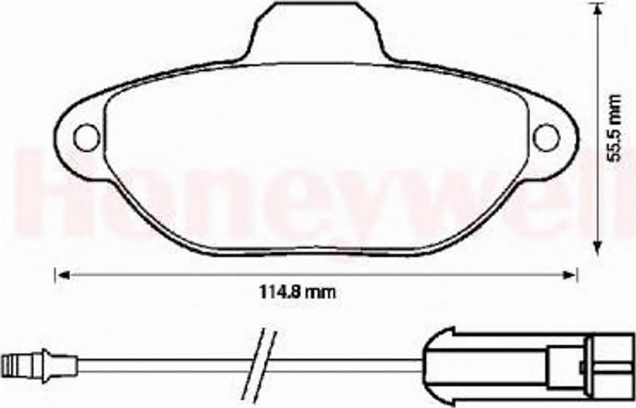 BENDIX 571893B - Kit de plaquettes de frein, frein à disque cwaw.fr