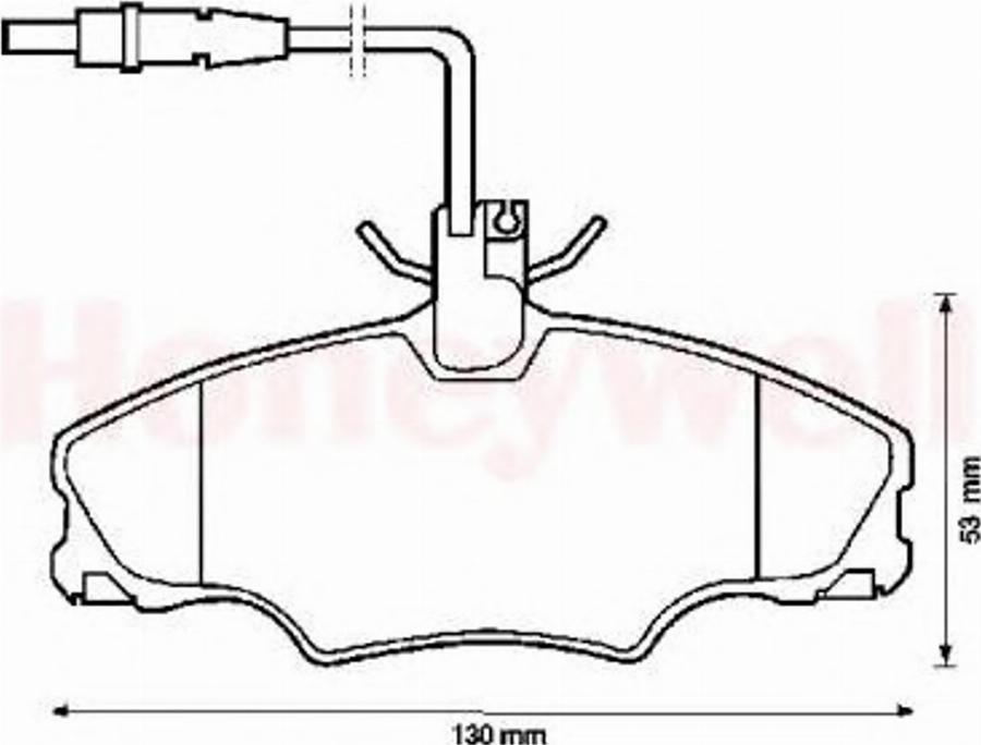 BENDIX 571897B - Kit de plaquettes de frein, frein à disque cwaw.fr