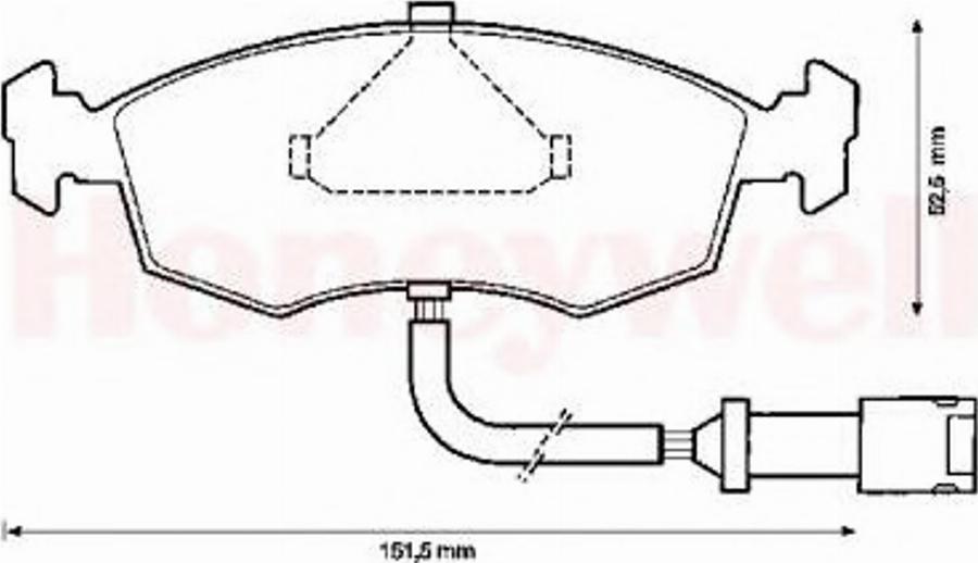 BENDIX 571849B - Kit de plaquettes de frein, frein à disque cwaw.fr