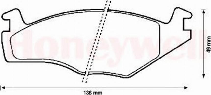 BENDIX 571848B - Kit de plaquettes de frein, frein à disque cwaw.fr