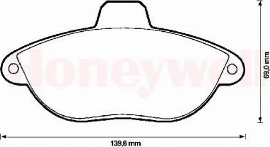 BENDIX 571843B - Kit de plaquettes de frein, frein à disque cwaw.fr