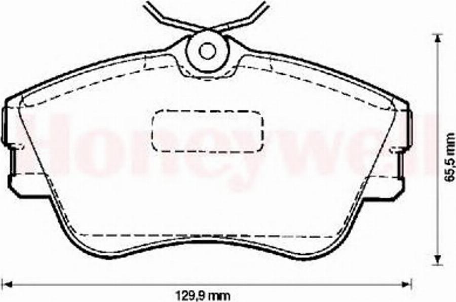 BENDIX 571847B - Kit de plaquettes de frein, frein à disque cwaw.fr