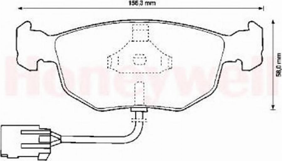 BENDIX 571851B - Kit de plaquettes de frein, frein à disque cwaw.fr