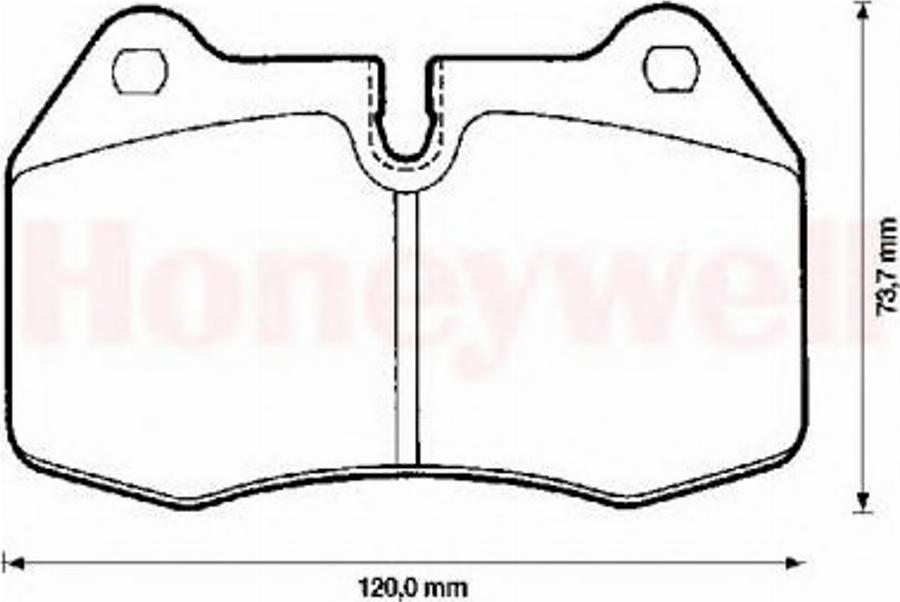 BENDIX 571852B - Kit de plaquettes de frein, frein à disque cwaw.fr