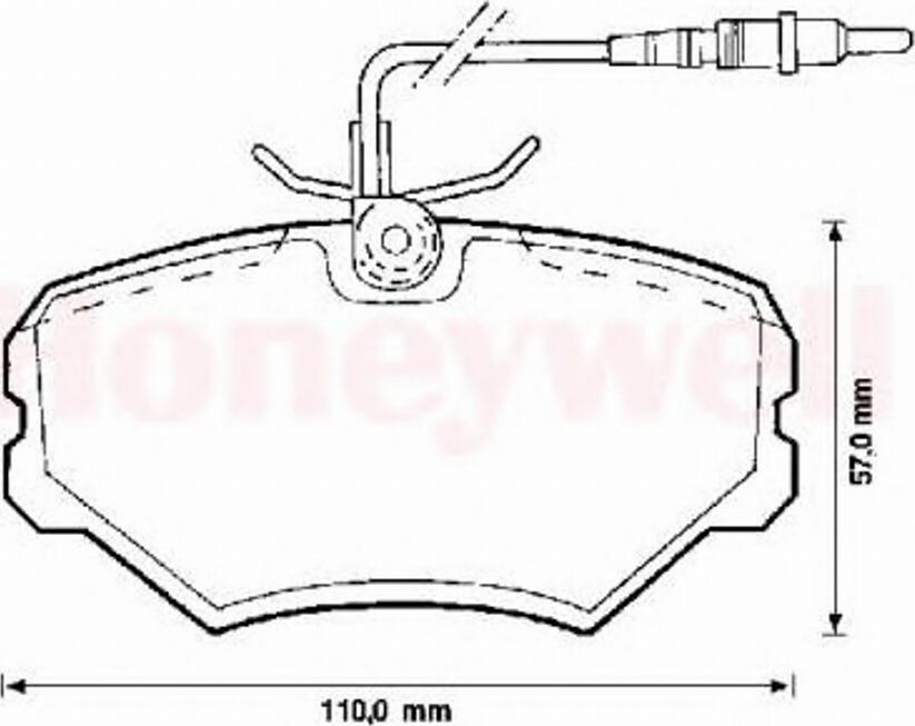 BENDIX 571857B - Kit de plaquettes de frein, frein à disque cwaw.fr