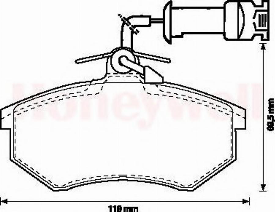 BENDIX 571864B - Kit de plaquettes de frein, frein à disque cwaw.fr