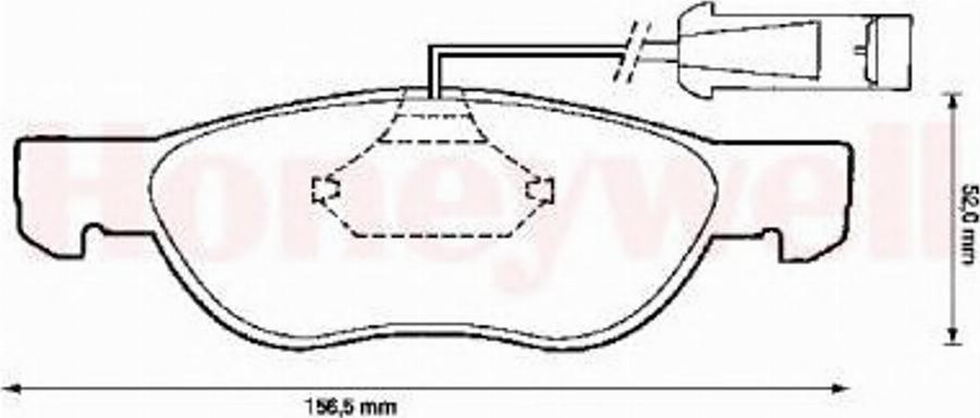 BENDIX 571883B - Kit de plaquettes de frein, frein à disque cwaw.fr