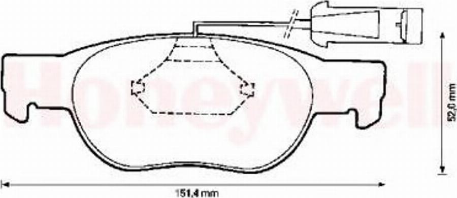 BENDIX 571887B - Kit de plaquettes de frein, frein à disque cwaw.fr