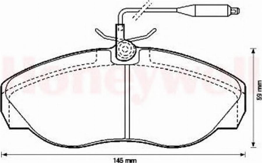 BENDIX 571839B - Kit de plaquettes de frein, frein à disque cwaw.fr