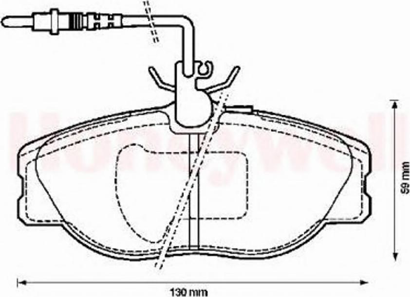 BENDIX 571838B - Kit de plaquettes de frein, frein à disque cwaw.fr