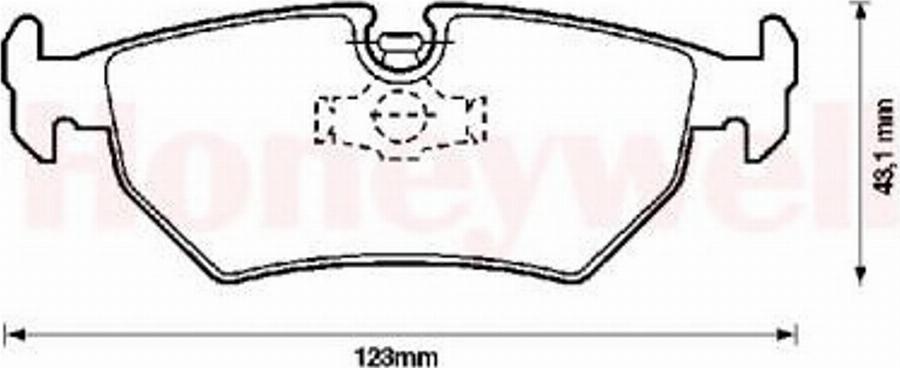 BENDIX 571837B - Kit de plaquettes de frein, frein à disque cwaw.fr