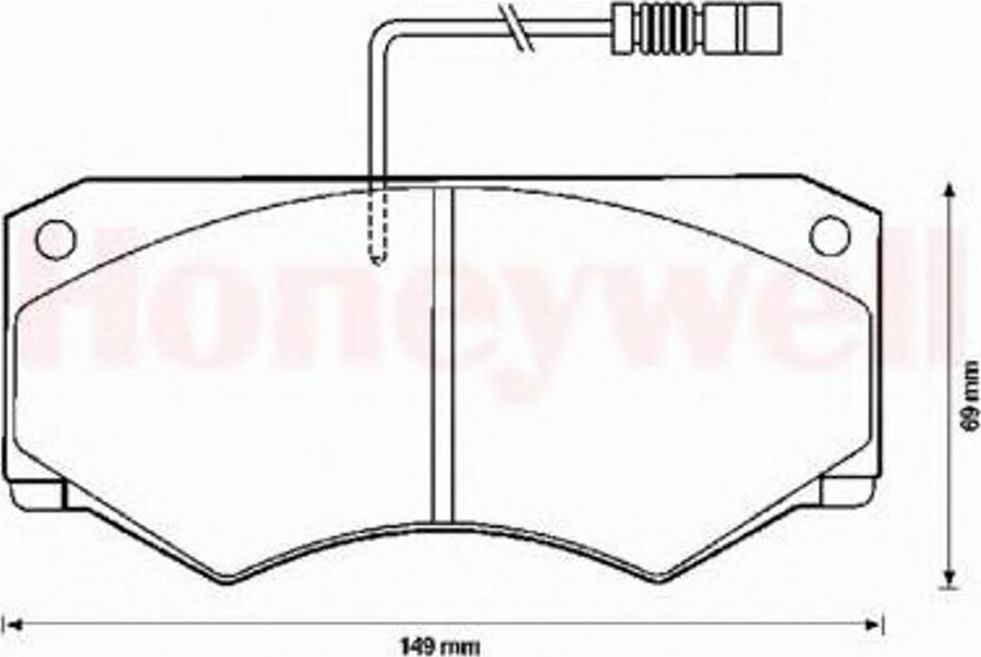 BENDIX 571825B - Kit de plaquettes de frein, frein à disque cwaw.fr