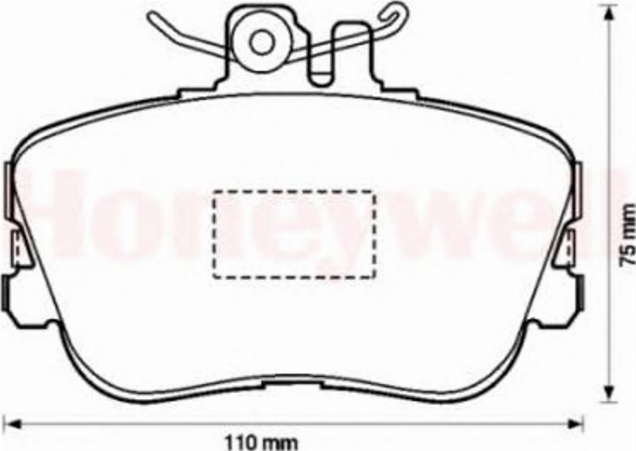 BENDIX 571828X - Kit de plaquettes de frein, frein à disque cwaw.fr