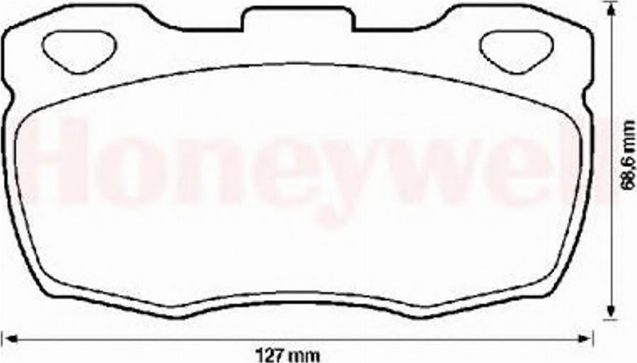 BENDIX 571827 B - Kit de plaquettes de frein, frein à disque cwaw.fr