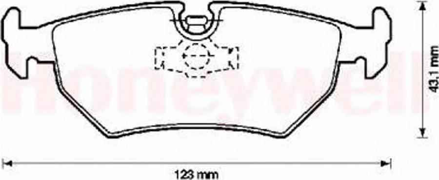 BENDIX 571395B - Kit de plaquettes de frein, frein à disque cwaw.fr