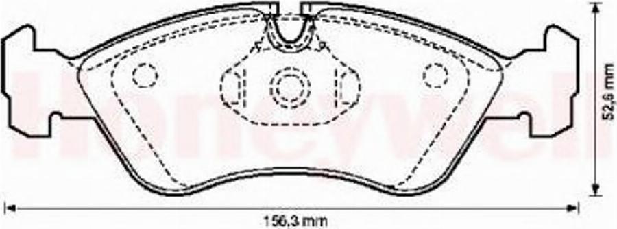 BENDIX 571391B - Kit de plaquettes de frein, frein à disque cwaw.fr