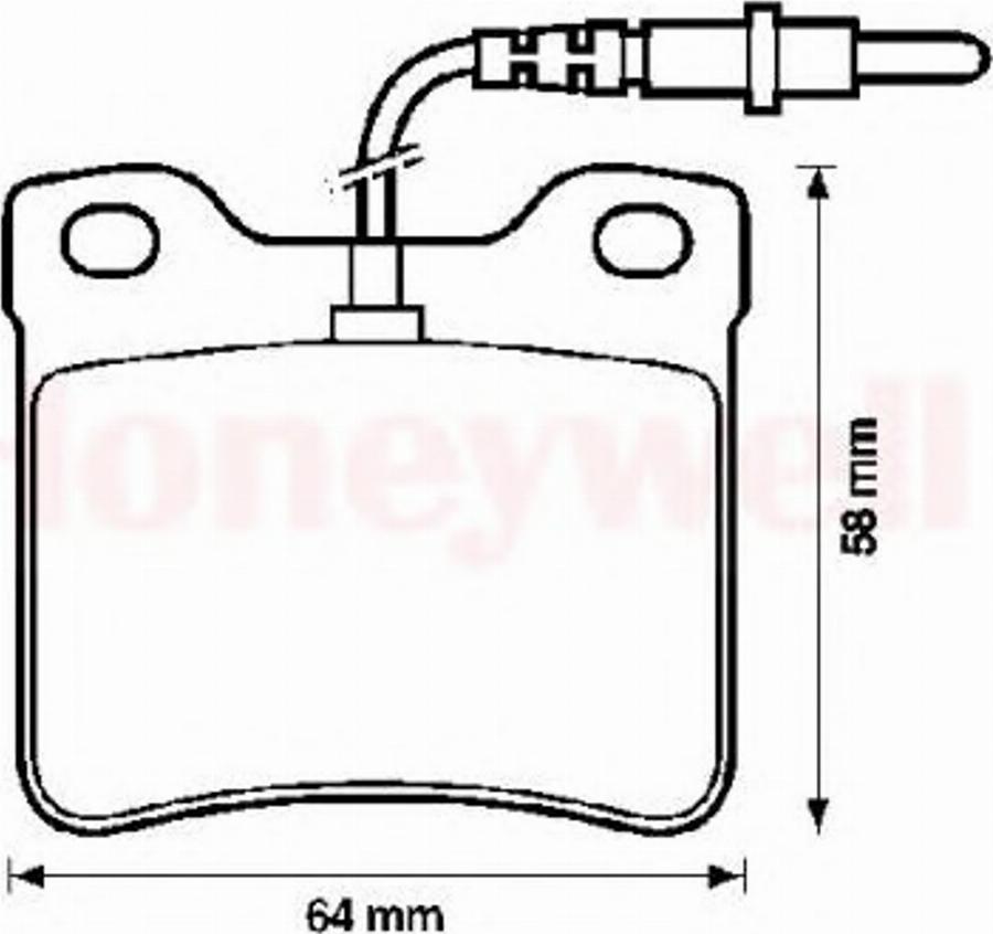 BENDIX 571398X - Kit de plaquettes de frein, frein à disque cwaw.fr