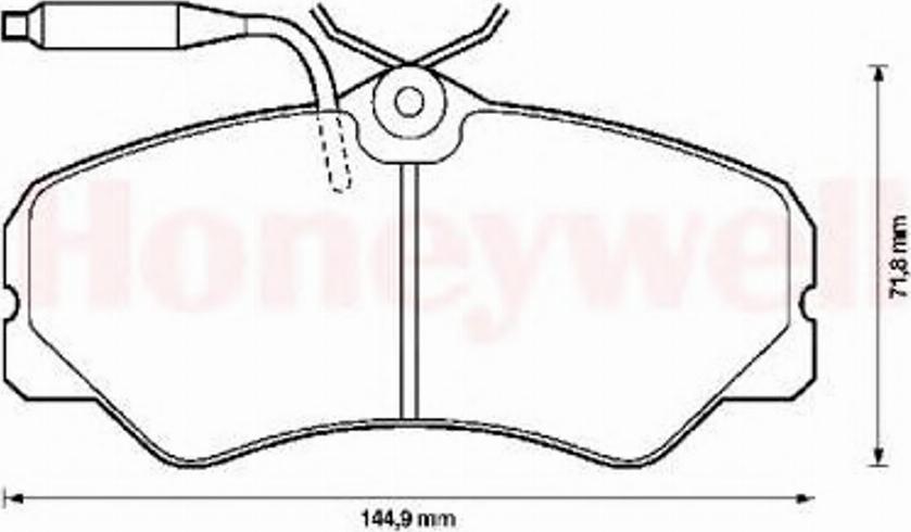 BENDIX 571393B - Kit de plaquettes de frein, frein à disque cwaw.fr