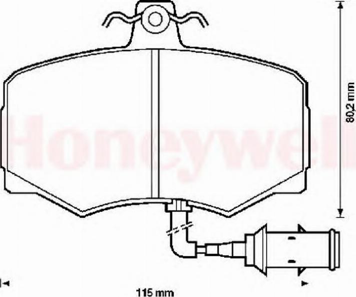 BENDIX 571397B - Kit de plaquettes de frein, frein à disque cwaw.fr