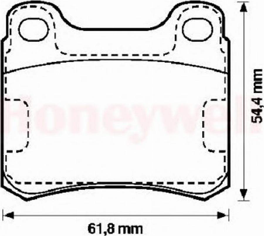 BENDIX 571344B - Kit de plaquettes de frein, frein à disque cwaw.fr