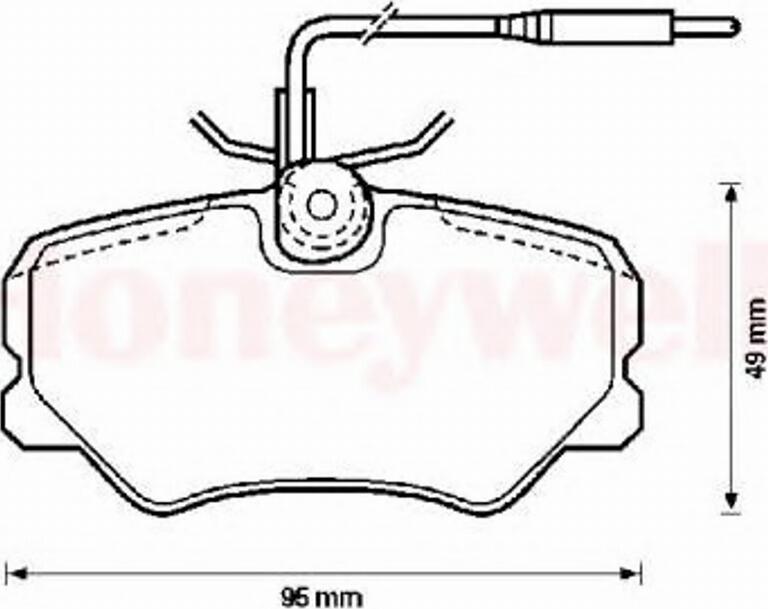 BENDIX 571359B - Kit de plaquettes de frein, frein à disque cwaw.fr